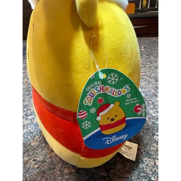 Disney Winnie The Pooh Christmas Squishmallow NWT - Picture 4 of 12